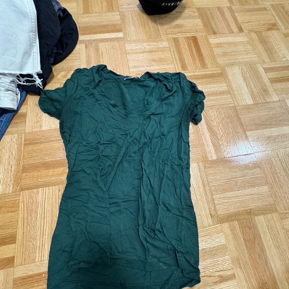 Elegant Green Women's Top cotton Citizen small